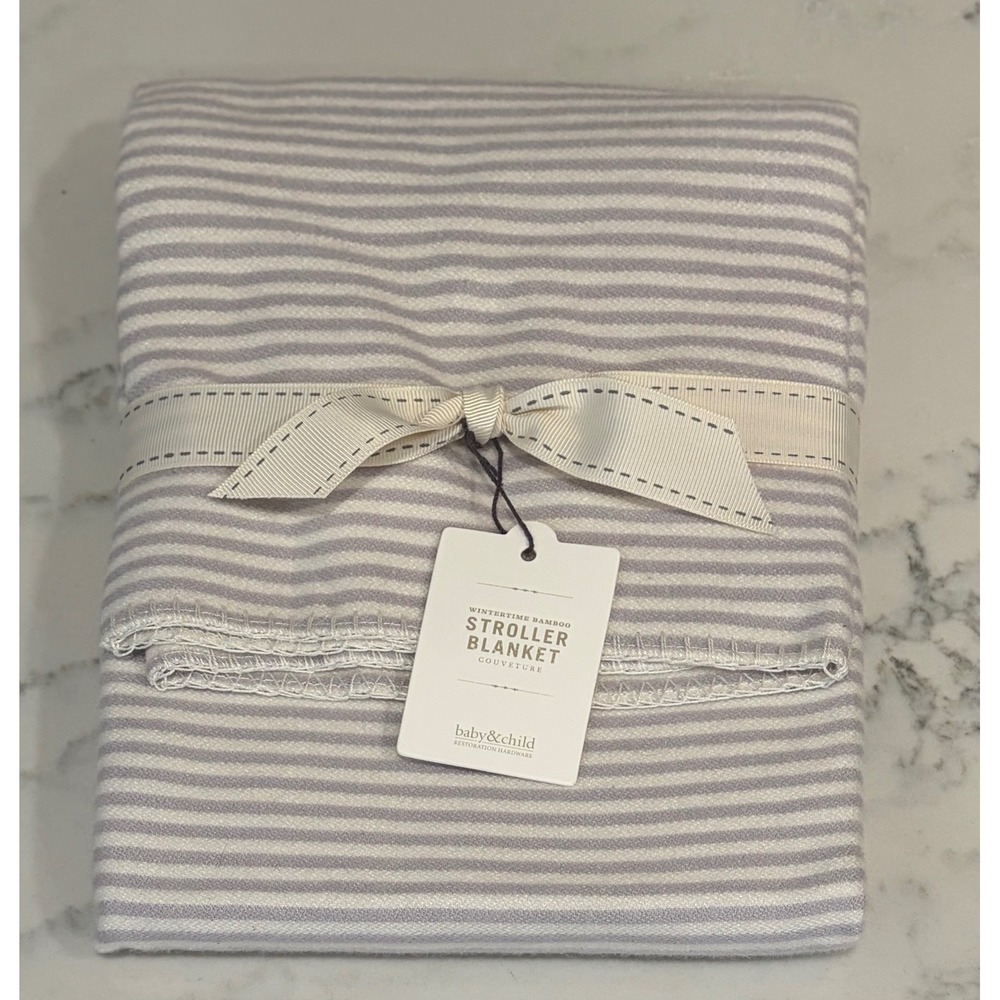 Restoration Hardware Baby & Child Wintertime Bamboo Stroller Blanket NWT